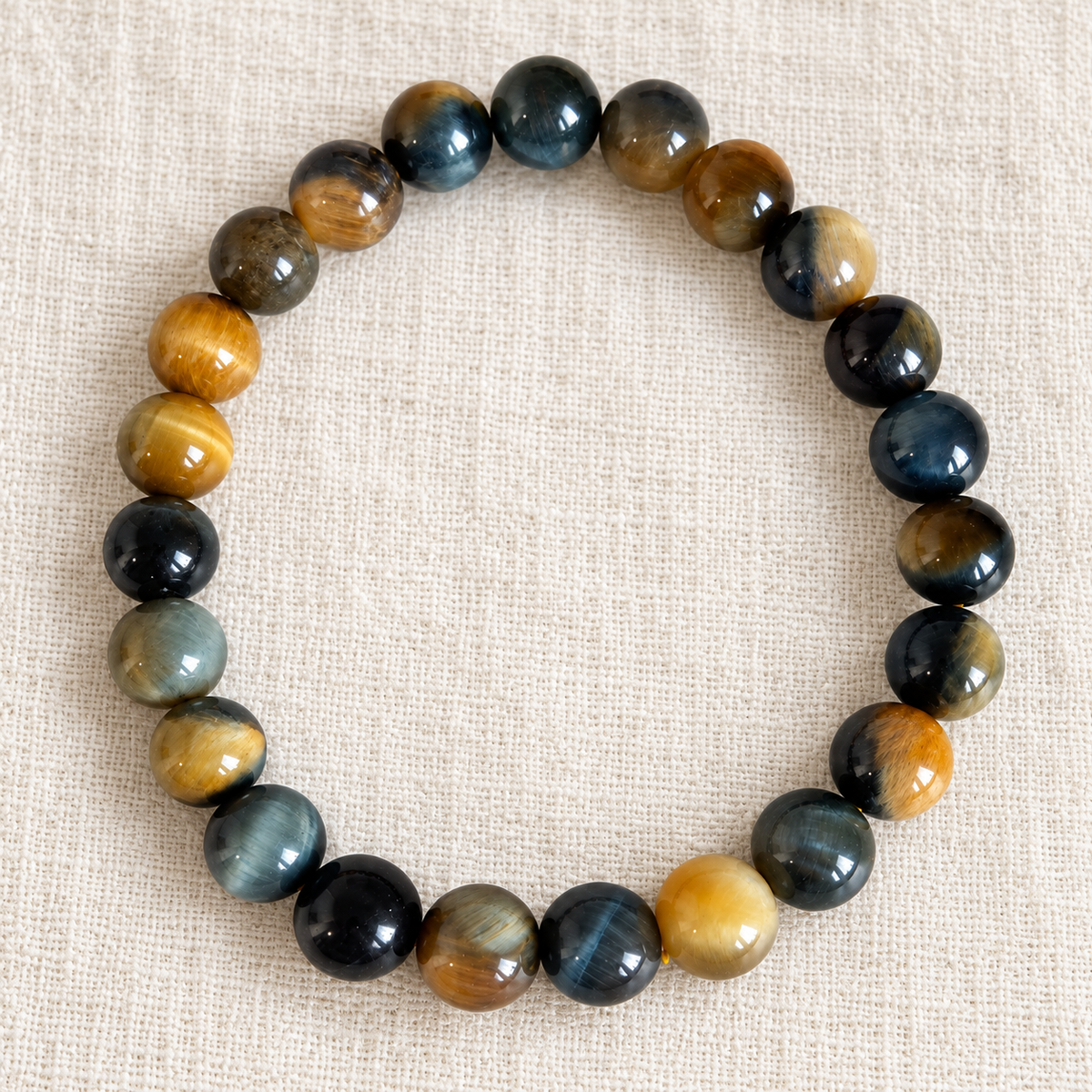 Natural Blue Tiger Eye Bracelet