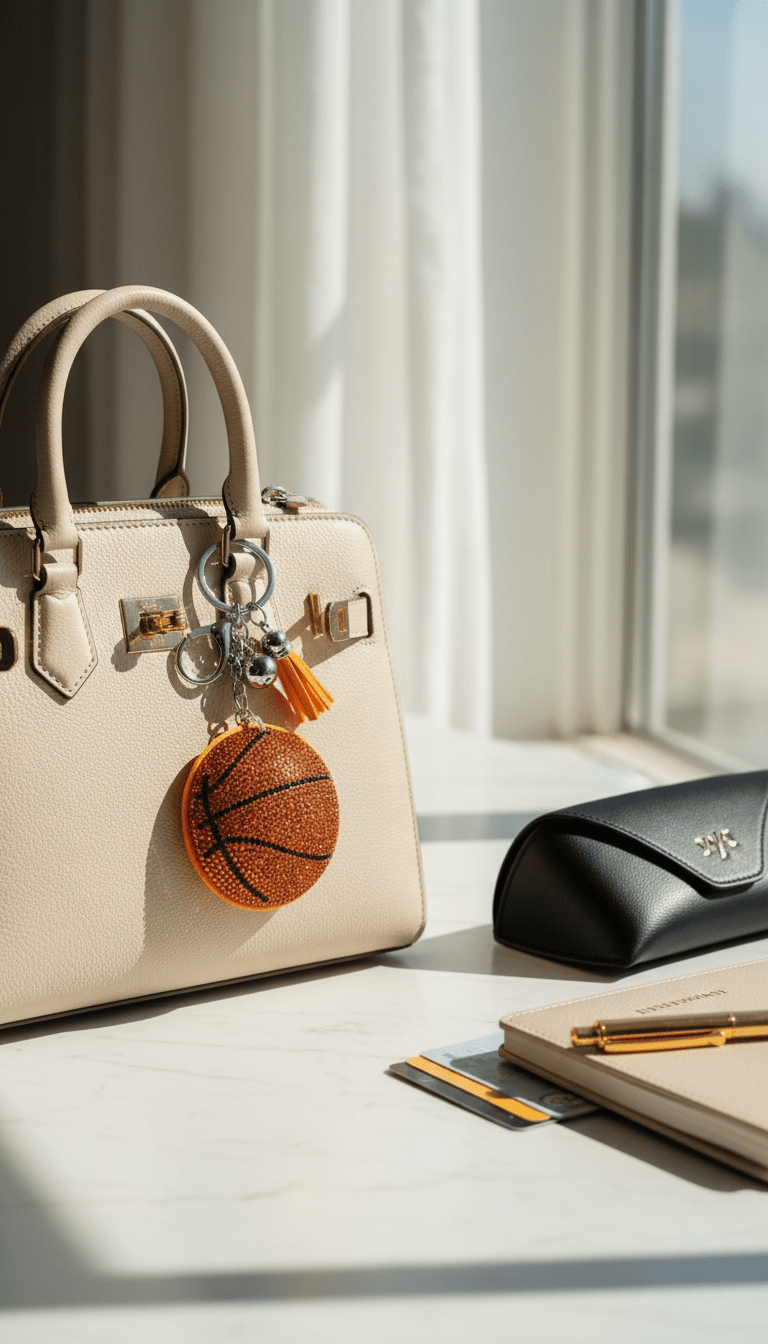 Basketball Bling Charm