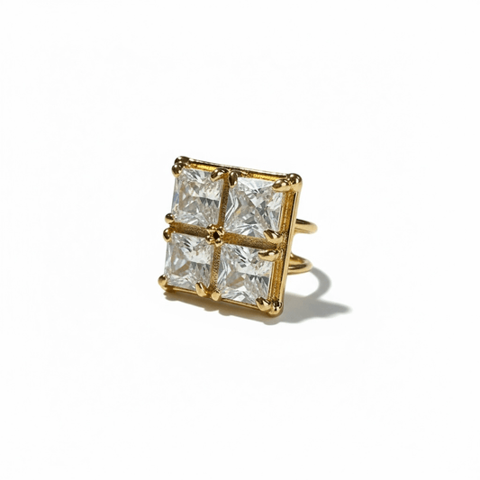 CZ Square Ring