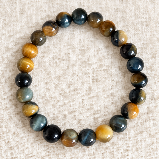 Natural Blue Tiger Eye Bracelet