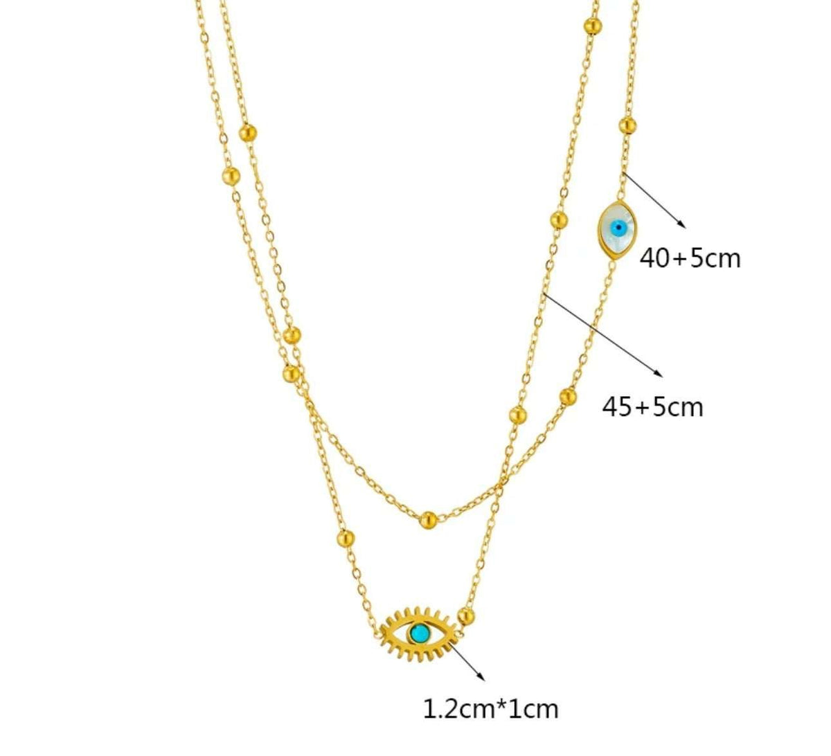 Evil Eye Necklace Artisan by Zaree