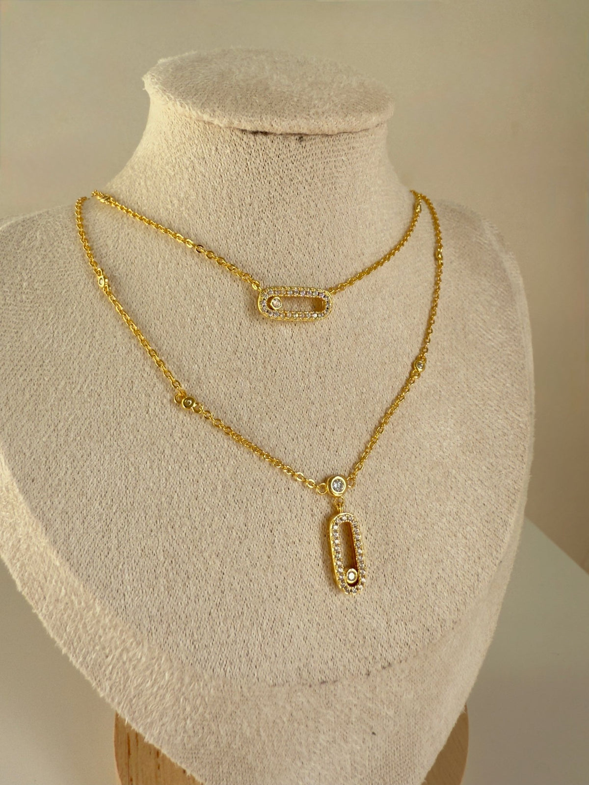Uno Double Necklace