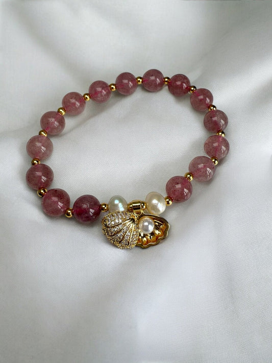Strawberry Shell Bracelet