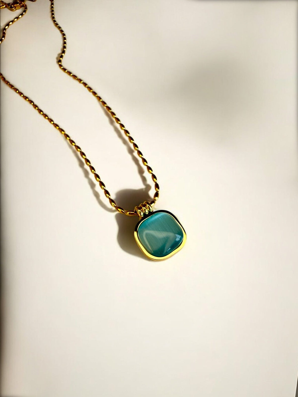 Blue Cat Eye Pendant