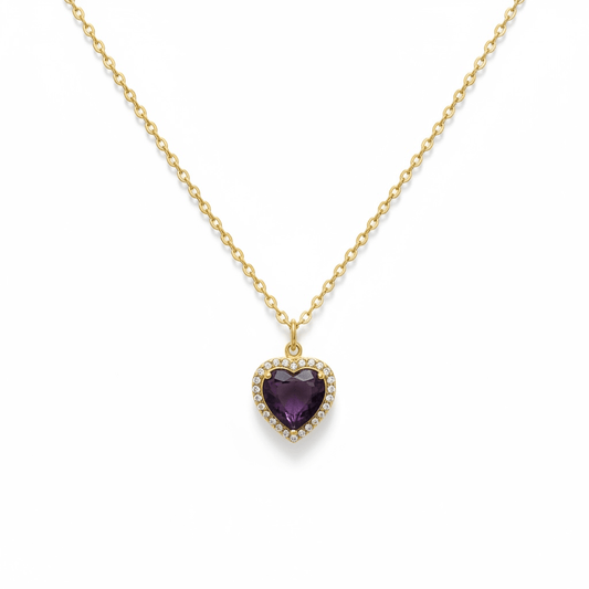 Purple Heart Necklace